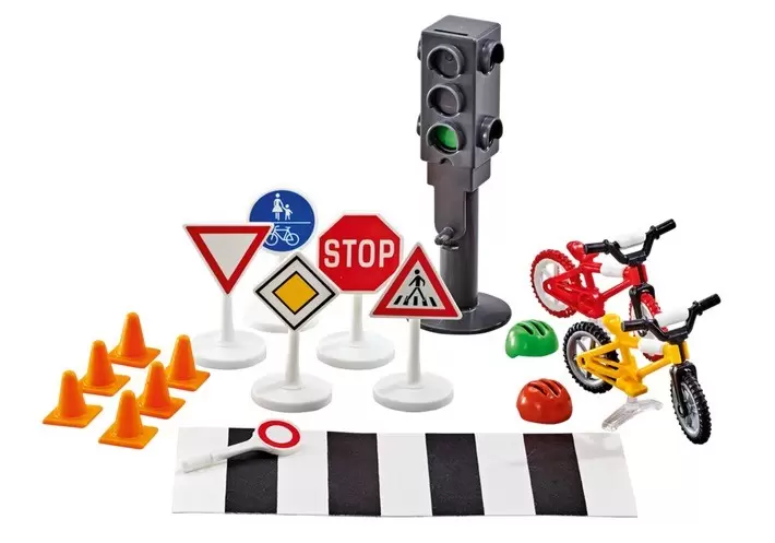 Playmobil dans la ville - Matériel de sécurité routière
