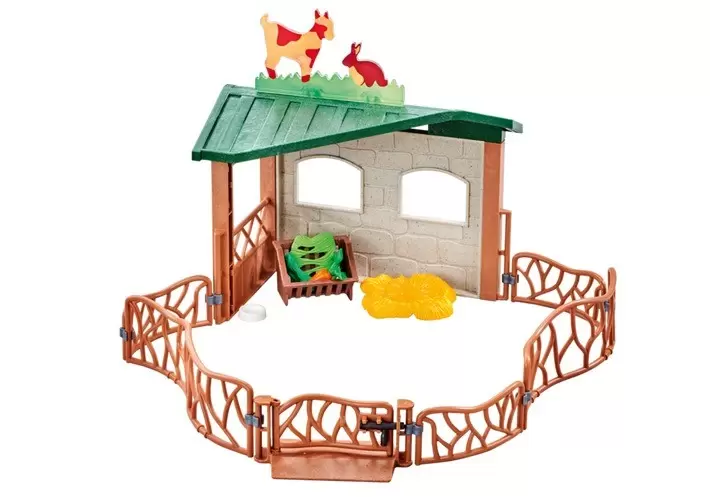Petting Zoo Shelter with Fence - Playmobil Animal Parc 9815