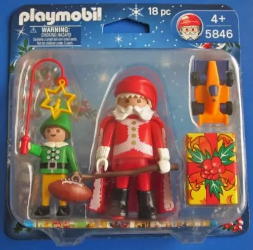 Playmobil de Noël - Duo Père Noël et lutin