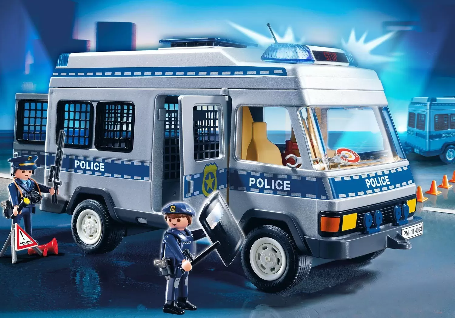 Playmobil Policier - Fourgon équipé et policiers