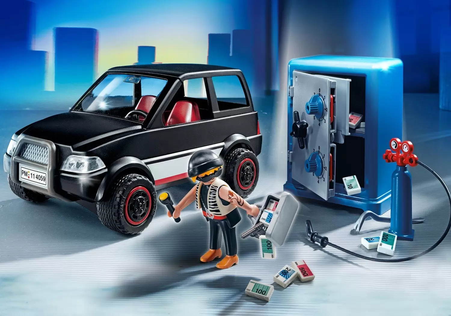 Police Playmobil - Robber with Getaway Car