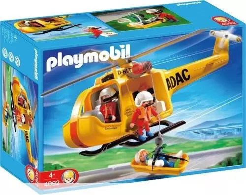 Playmobil Hôpital & Sauveteurs - Hélicoptère ADAC