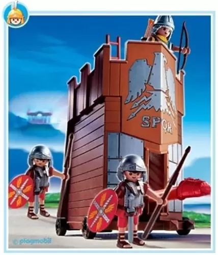 Playmobil - Officier romain avec soldat et catapulte - 4278
