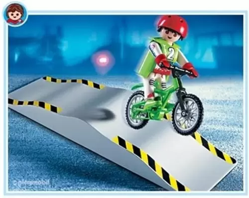 Playmobil Sports - Biker with Ramp