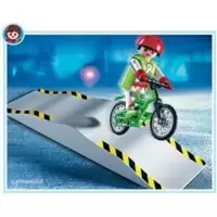Biker with Ramp