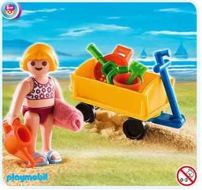 Playmobil Special - Girl with Beach Wagon
