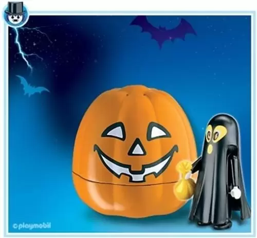 Playmobil d\'Halloween - Fantome Noir (boite citrouille)