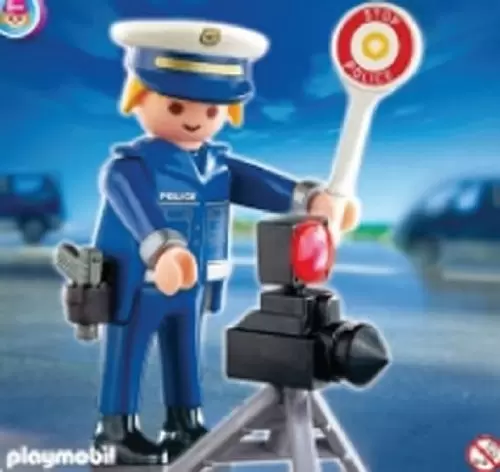 Playmobil Policier - Policier Et Radar