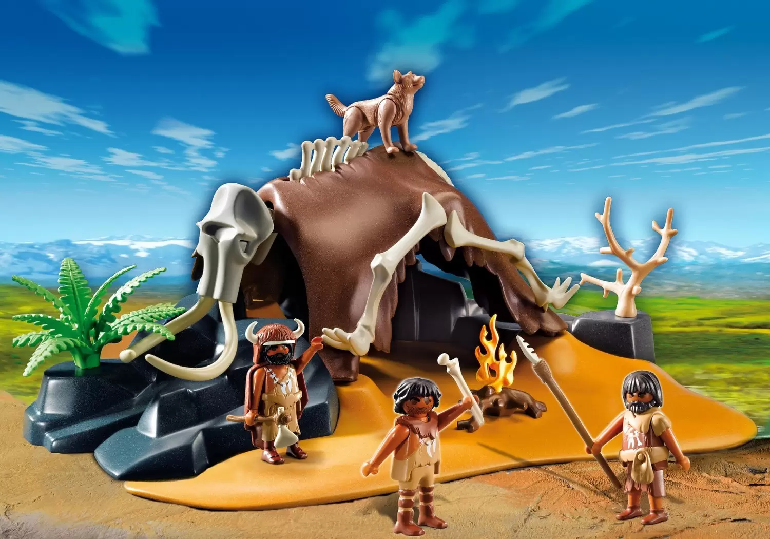 Playmobil Préhistoire - Tente préhistorique avec chasseurs