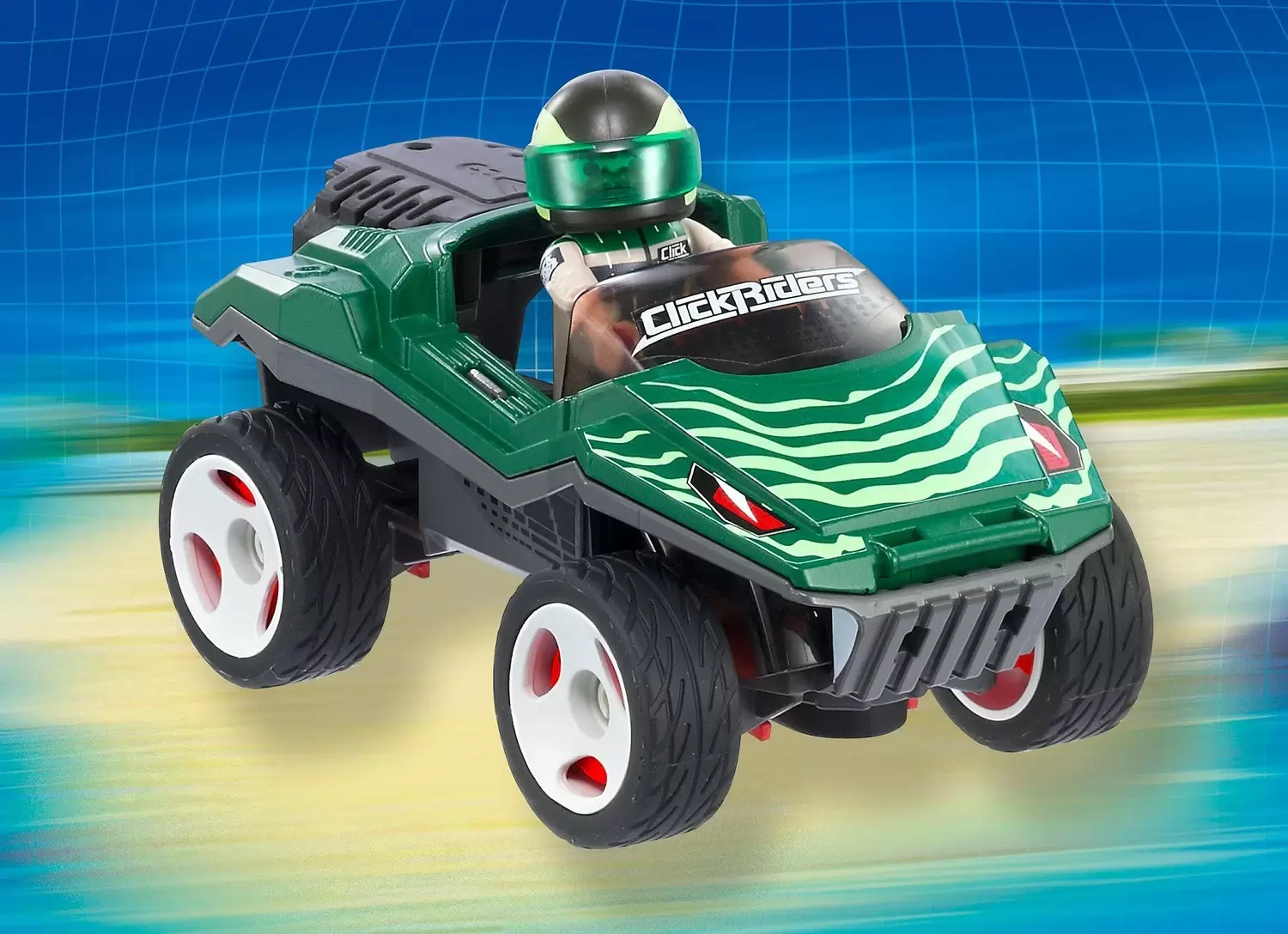 Playmobil Sports Mécaniques - Voiture Camouflage ClickRiders