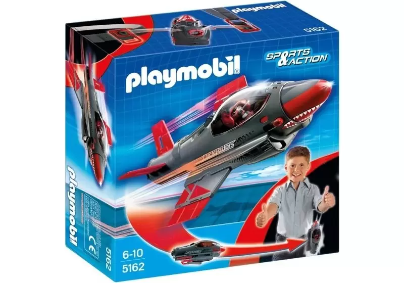Playmobil Airport & Planes - Click & Go Shark Jet