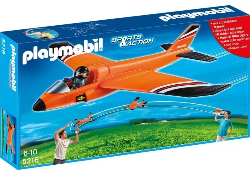 Playmobil Aéroport & Avions - Planeur  Secours