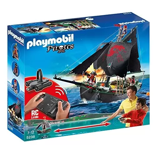 Playmobil Pirates - Bateau Pirates Avec Moteur Submersible