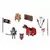 Playmobil Chevaliers - Combattant de Tournoi - Clan du Dragon