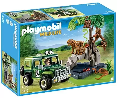 Playmobil Aventuriers - Véhicule D\'exploration Avec Animaux De La Jungle