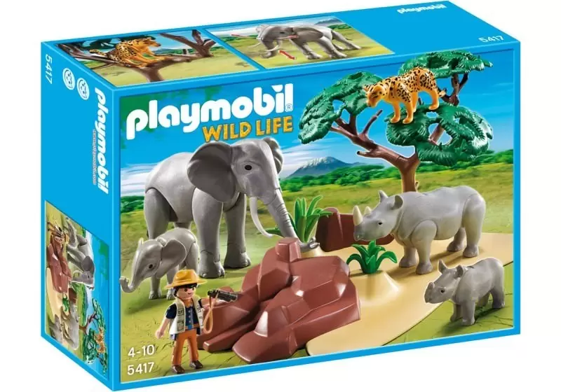 Playmobil Explorers - Researcher with African savannah animals