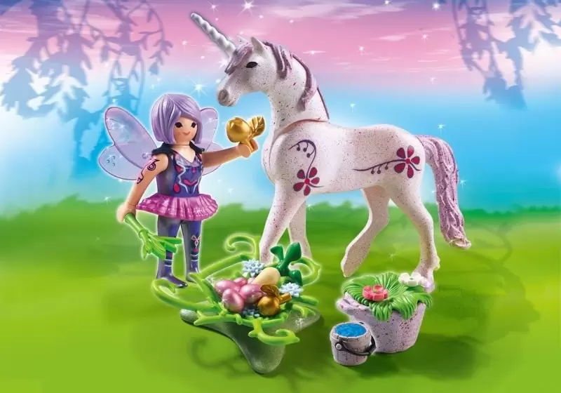 Playmobil Fées - Fée Cuisinière avec licorne Violette
