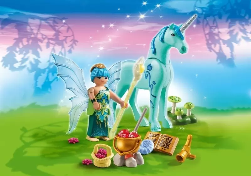 Playmobil Fairies - Healer Fairy with Unicorn \'Sapphire Night\'