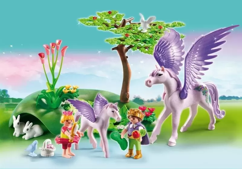 Playmobil Princess - Kids and Pegasus