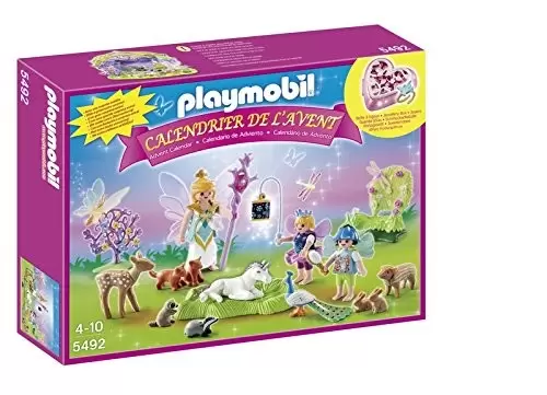 Calendrier de l\'Avent Playmobil - Calendrier De L\'avent - Fées Avec Licorne Et Animaux De La Forêt