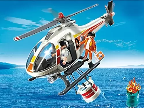 Playmobil Rescuers & Hospital - Fire Fighting Helicopter