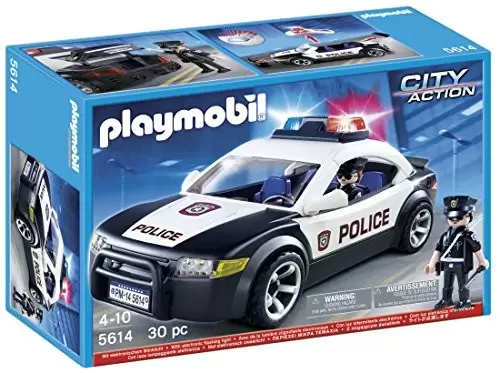 Details about   NEW Police Playmbil City Action Toy Car Vehicle Policeman Weapons Gun 5614 4+NEW 