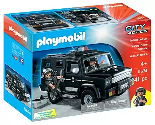 Majestueus investering smal Tactical Unit Car - Police Playmobil 5674