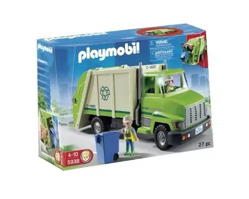 Playmobil dans la ville - Camion poubelle