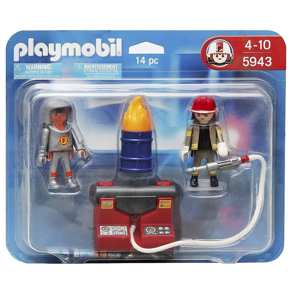 Playmobil Firemen - Hazmat Team Fire Fighters