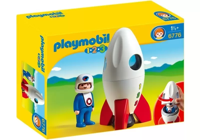 Playmobil 1.2.3 - Fusée et spationaute
