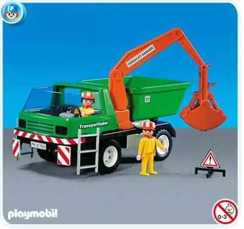 Playmobil Chantier - Camion travaux et ouvriers