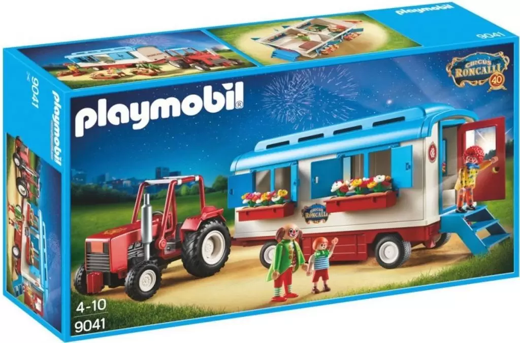 Playmobil Circus - Remorque et tracteur cirque Roncalli