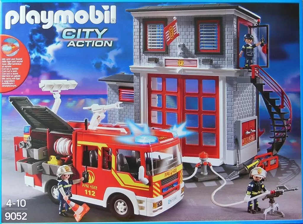 Playmobil Pompier - Mega Set Pompiers - City Action