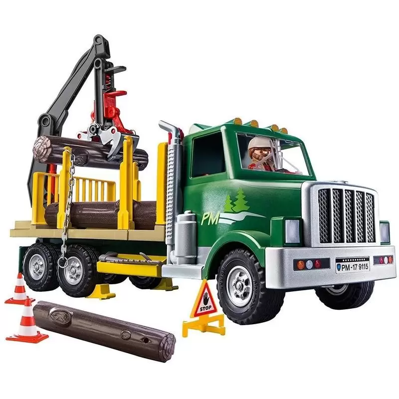 Playmobil à la Montage - Le grumier camion trandport bois