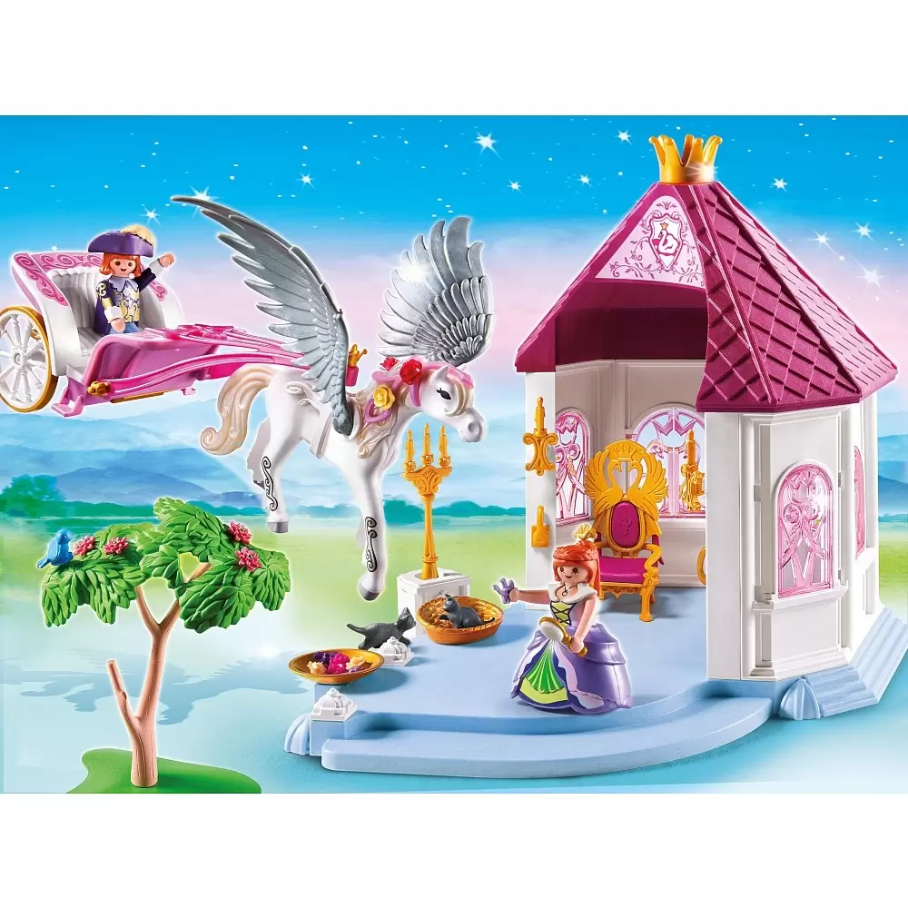 Playmobil Princesses - Pavillon royal avec cheval ailé