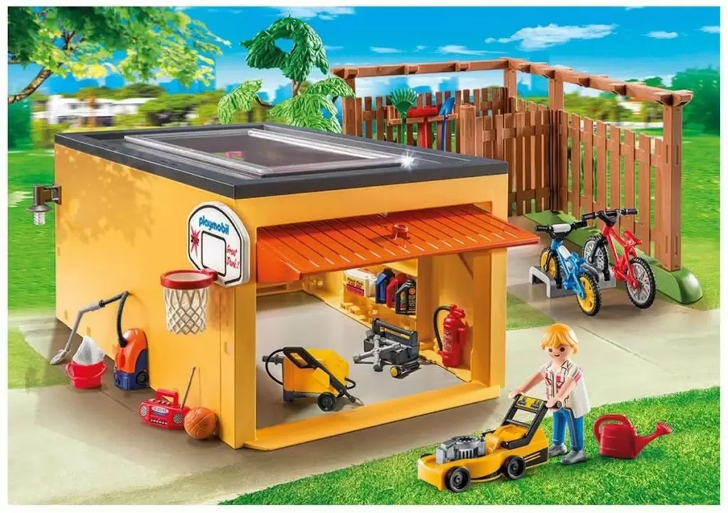 Playmobil Houses and Furniture - Garage with Bicycle Parking