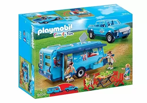 Playmobil en vacances - Fun Park Pick up et Caravane