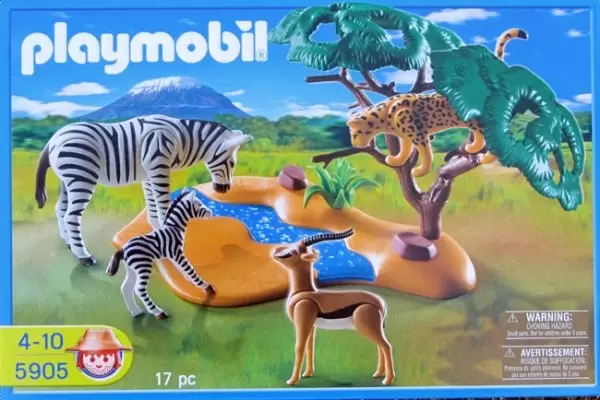 Plamobil Animal Sets - Zebras, gazelle and cheetah