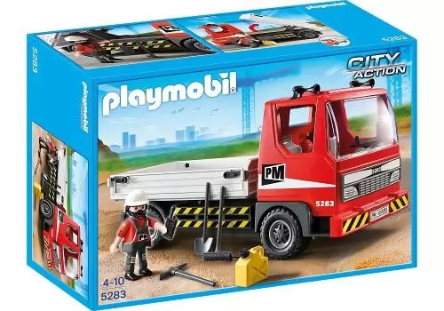 Playmobil Builders - Flatbed Construction Truck