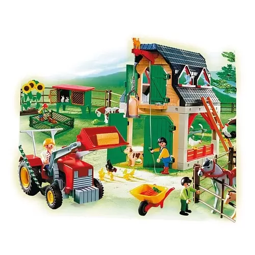 Playmobil Fermiers - Ferme avec Tracteur