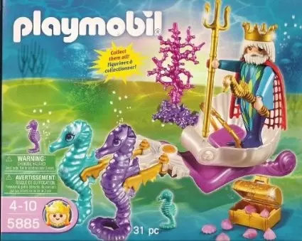 Playmobil Monde sous-marin - Neptune & Hypocampes