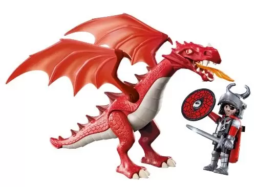 Playmobil Middle-Ages - Red Dragon & knight