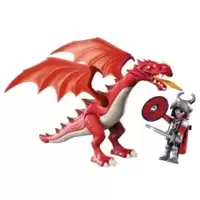 Red Dragon & knight