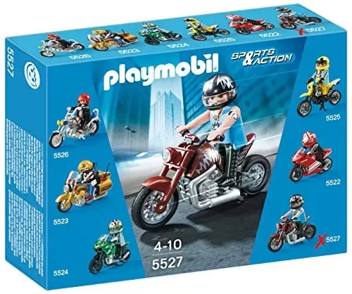 Playmobil Sports Mécaniques - Moto Custom Marron