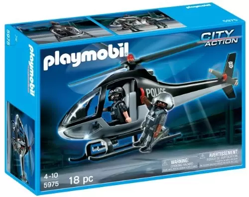 Police Playmobil - Police Tactical Unit Helicopter