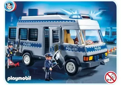 Playmobil Policier - Camion de police allemande (Polizei)