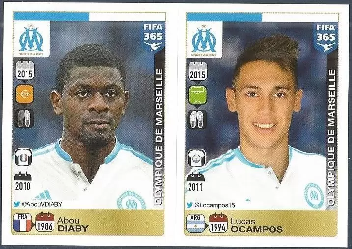 Fifa 365 2016 - Abou Diaby - Lucas Ocampos - Olympique de Marseille