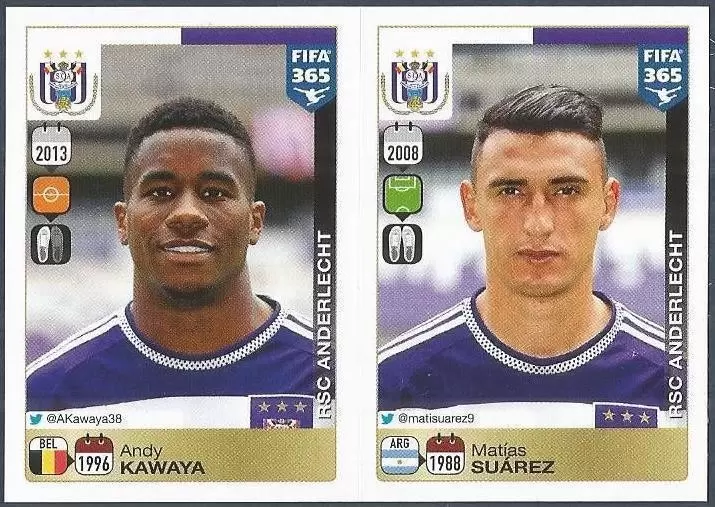Fifa 365 2016 - Andy Kawaya - Matías Suárez - RSC Anderlecht