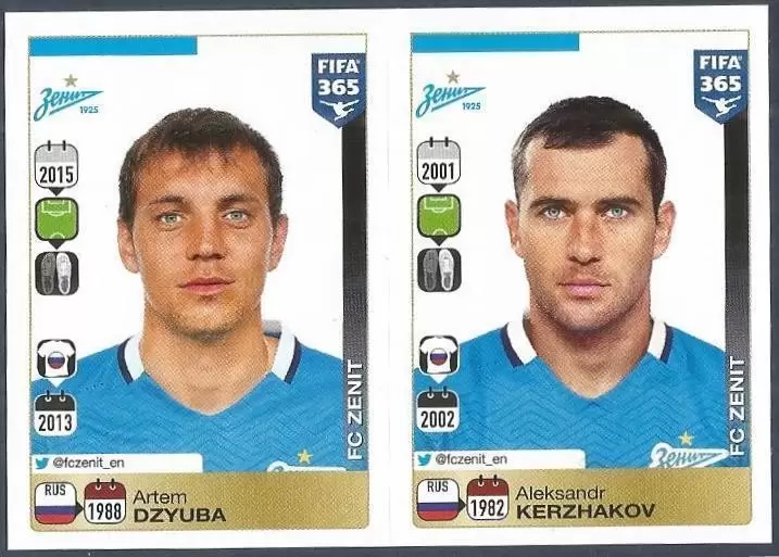 Fifa 365 2016 - Artem Dzyuba - Aleksandr Kerzhakov - FC Zenit