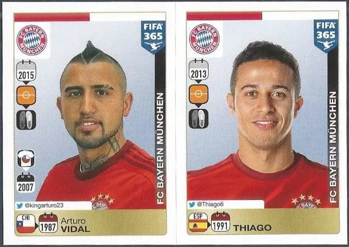Fifa 365 2016 - Arturo Vidal - Thiago - FC Bayern München